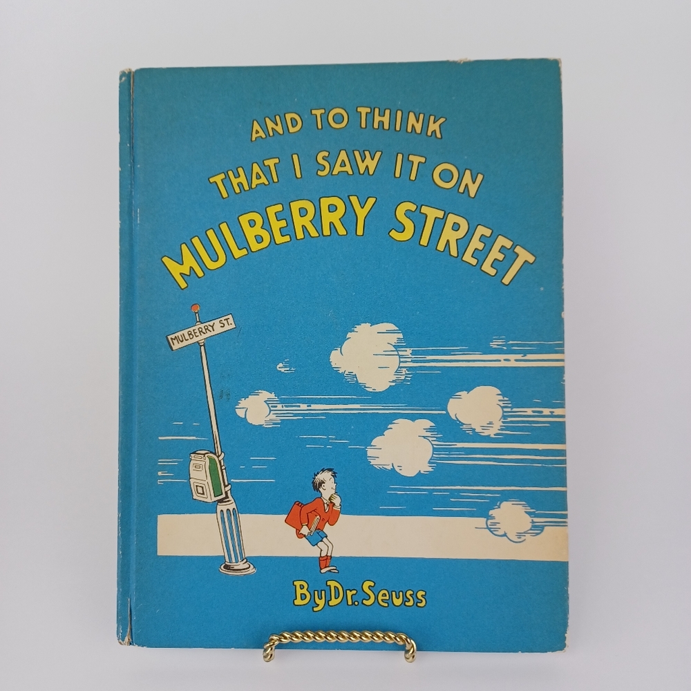 Vtg 1937 I Saw It On Mulberry Street Dr Seuss Book